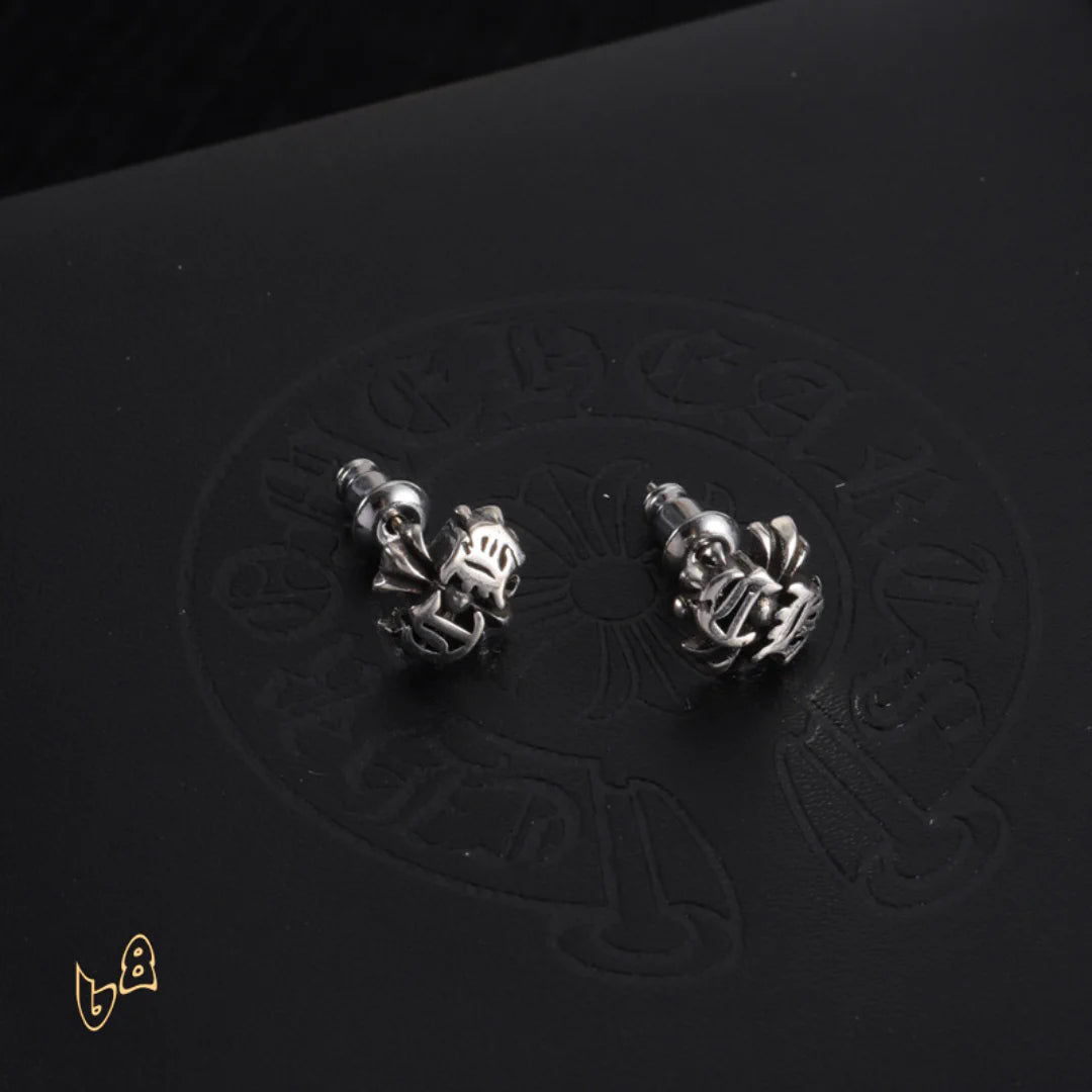 CH Flower Engraved Earrings - CH0154 image 4
