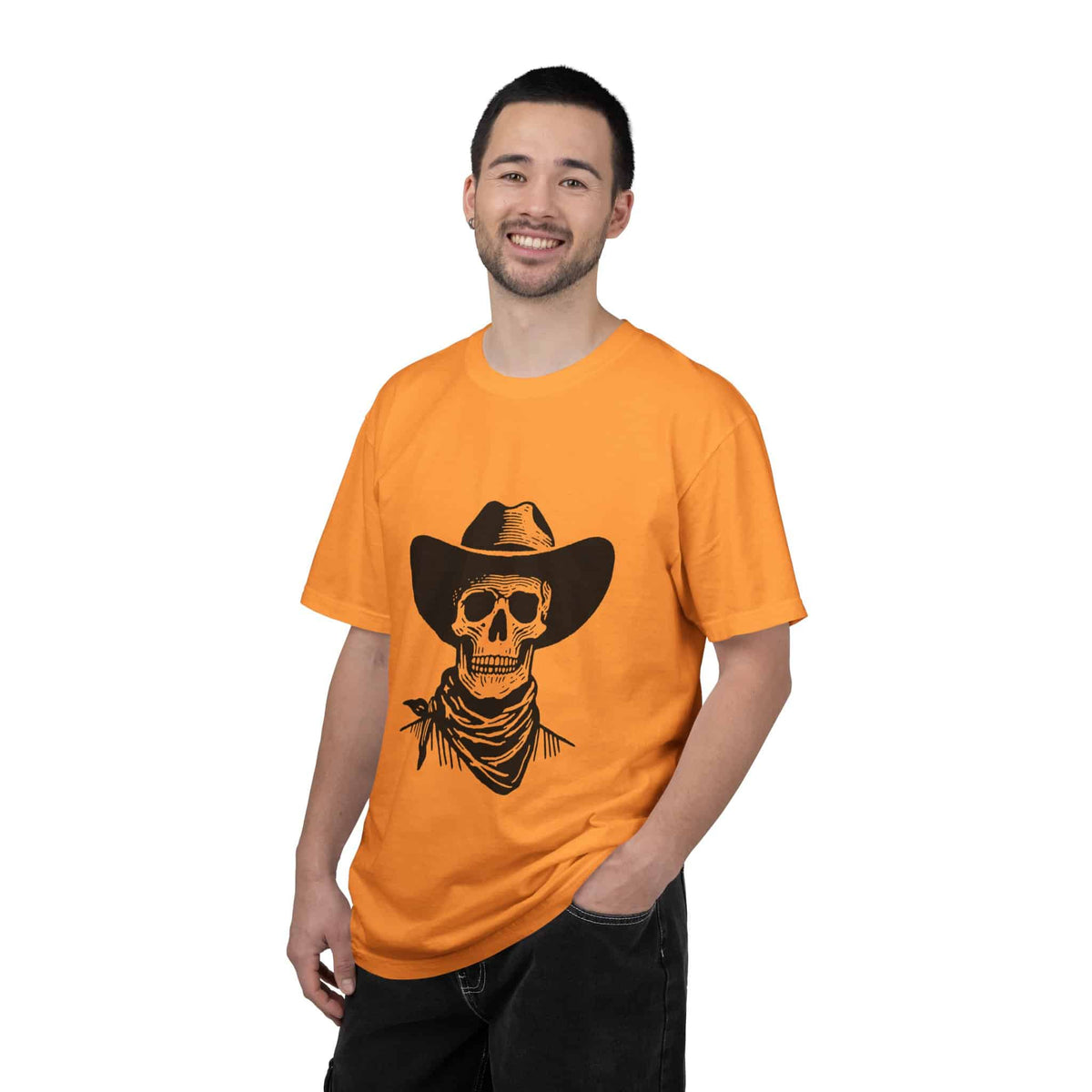 Outlaw Skull Unisex Garment-Dyed T-shirt image 46