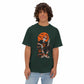 Retro Skater Skeleton Halloween Unisex Oversized Boxy Tee image 23