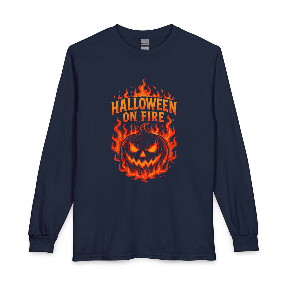 Halloween on Fire Long Sleeve T-Shirt image