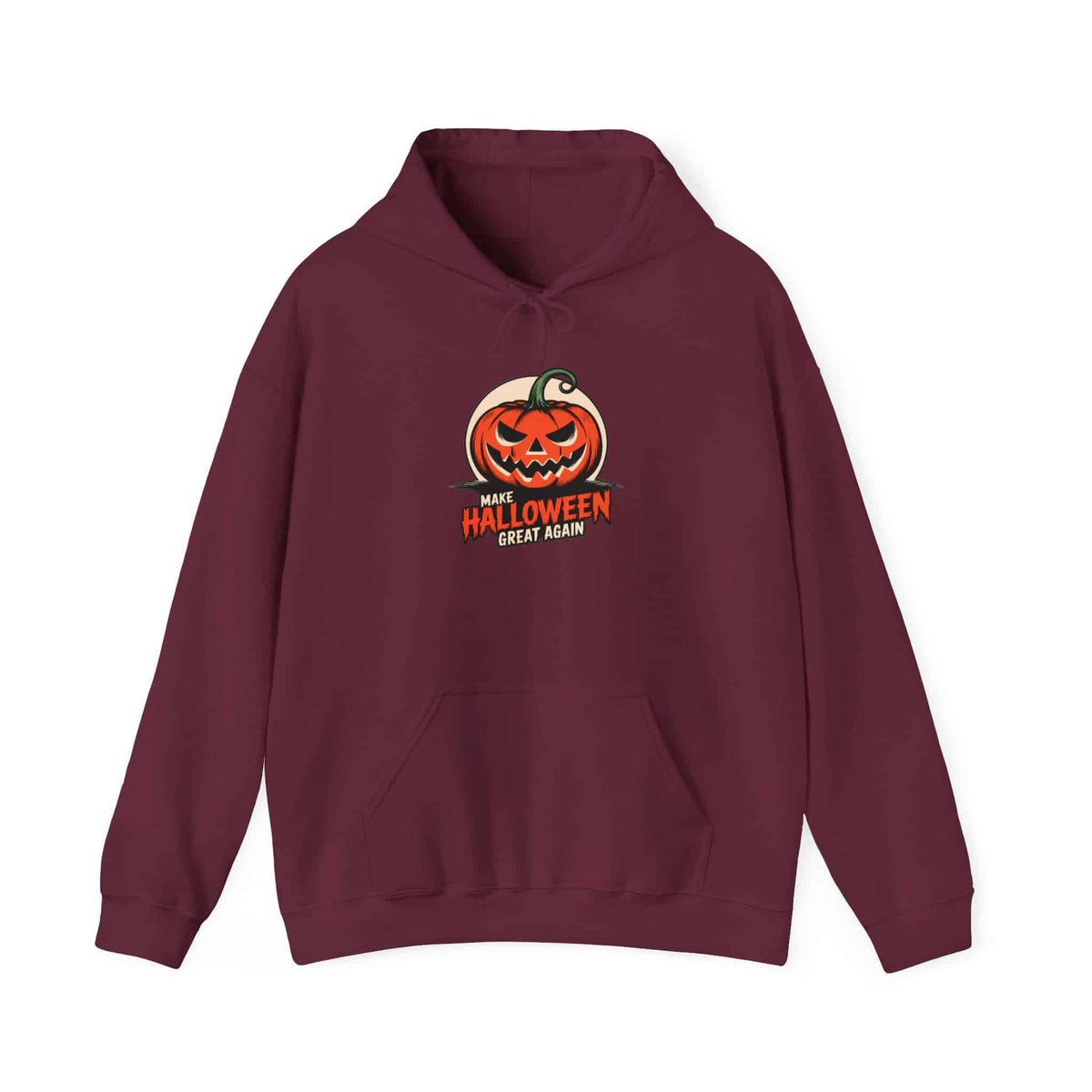 Make Halloween Great Again Hooded Sweatshirt - 5XL, Maroon image