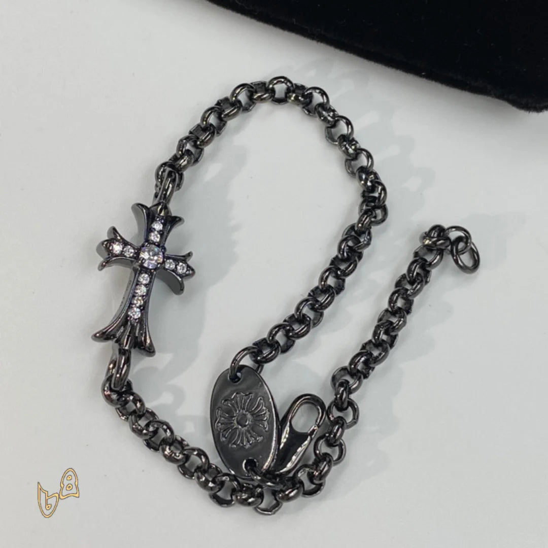 CH Black Cross Bracelet - CH0058 image 0