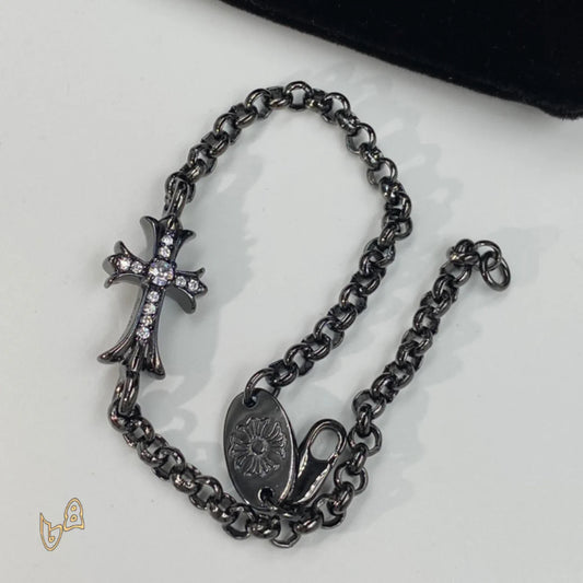 CH Black Cross Bracelet - CH0058 image 0