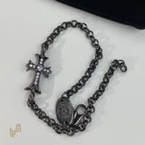 CH Black Cross Bracelet - CH0058 image 0