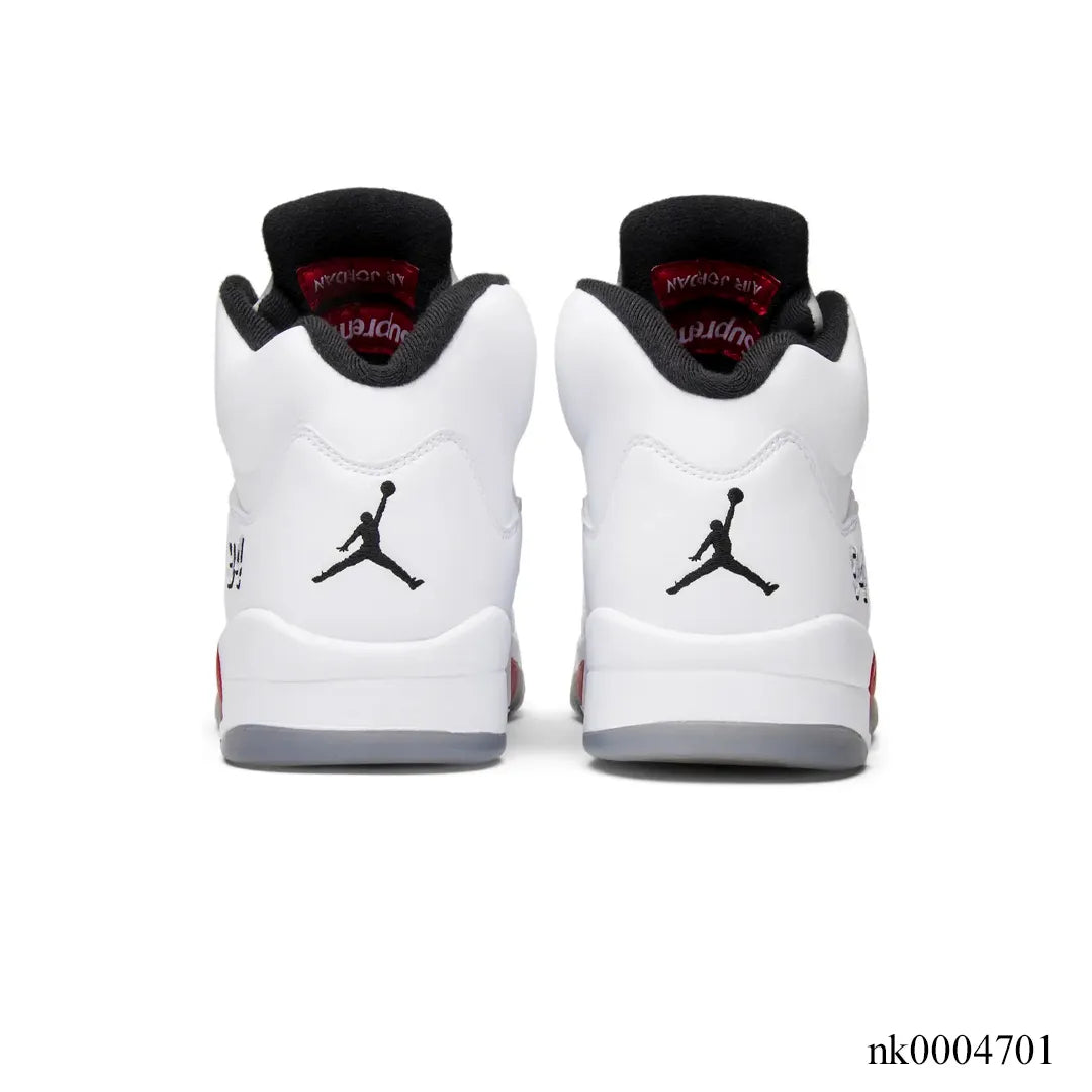 SUP x AJ 5 White Shoes Sneakers - nk0004701 image 3