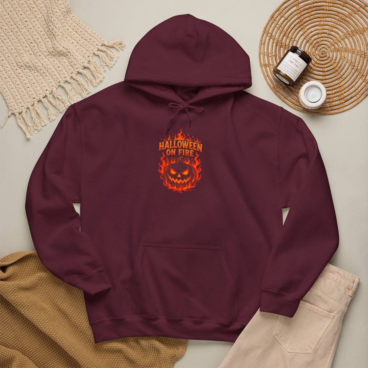 Halloween on Fire Hooded Sweatshirt image 27