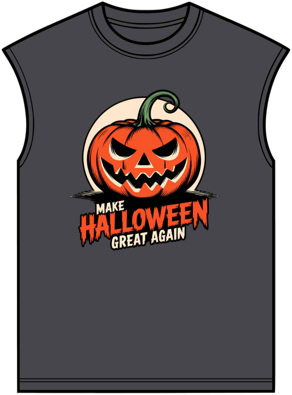 Make Halloween Great Again Unisex Garment-Dyed Muscle Tee image 16