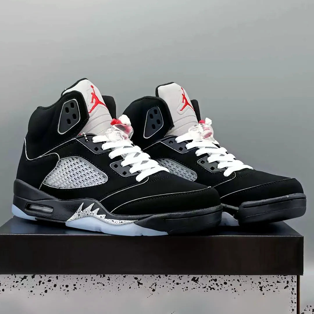 AJ 5 Black Metallic Reimagined Shoes Sneakers - nk0004216 image 6