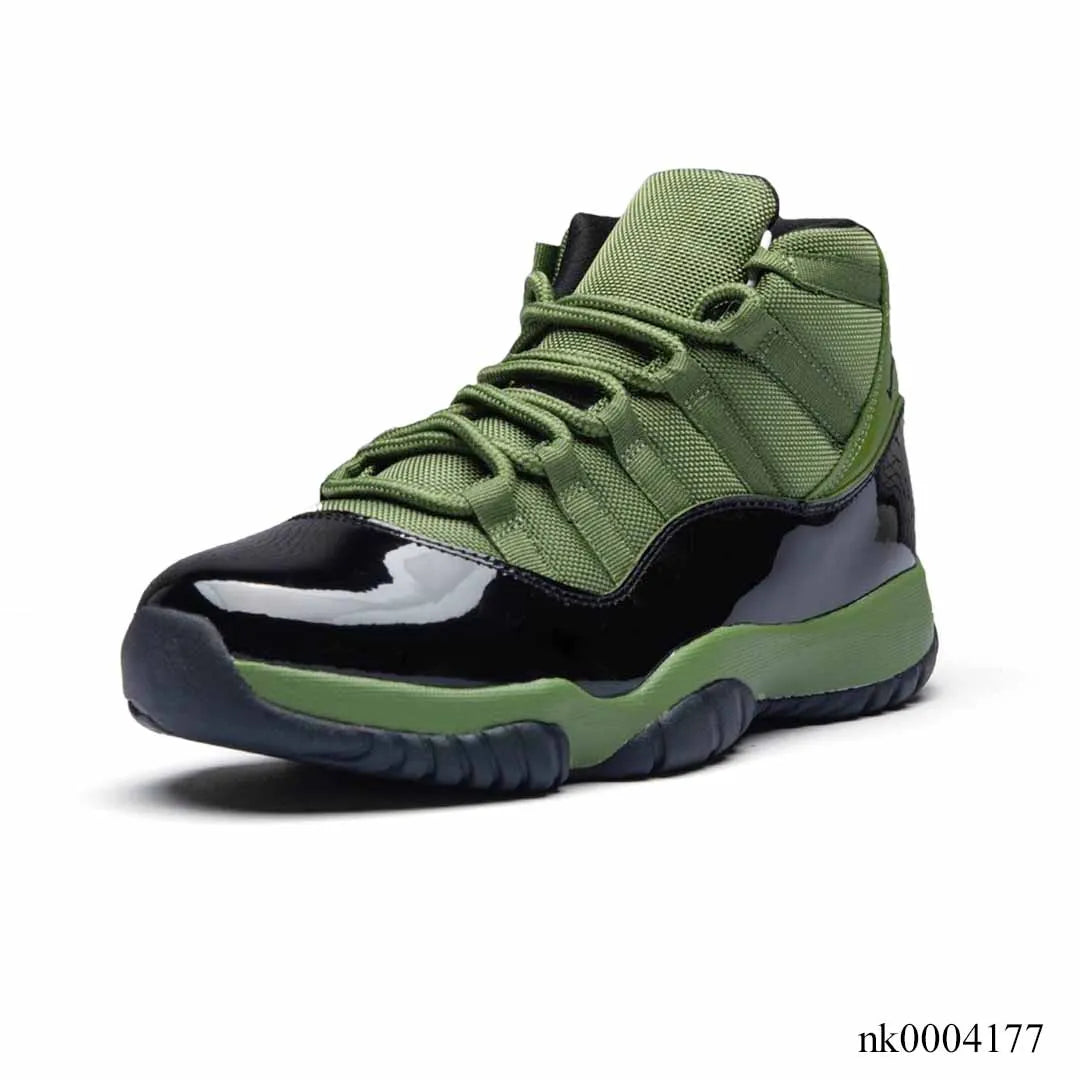 AJ 11 Retro Olive and Black Shoes Sneakers - nk0004177 image 2