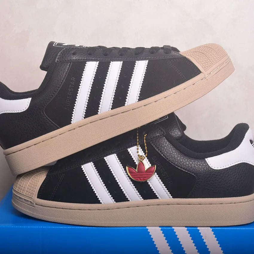 AD Superstar II Core Black / Core White / Khaki Three Shoes Sneakers - nk0005444 image 3