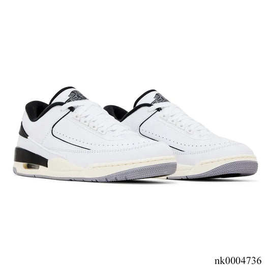 AJ 2/3 White Black Shoes Sneakers - nk0004736 image 2