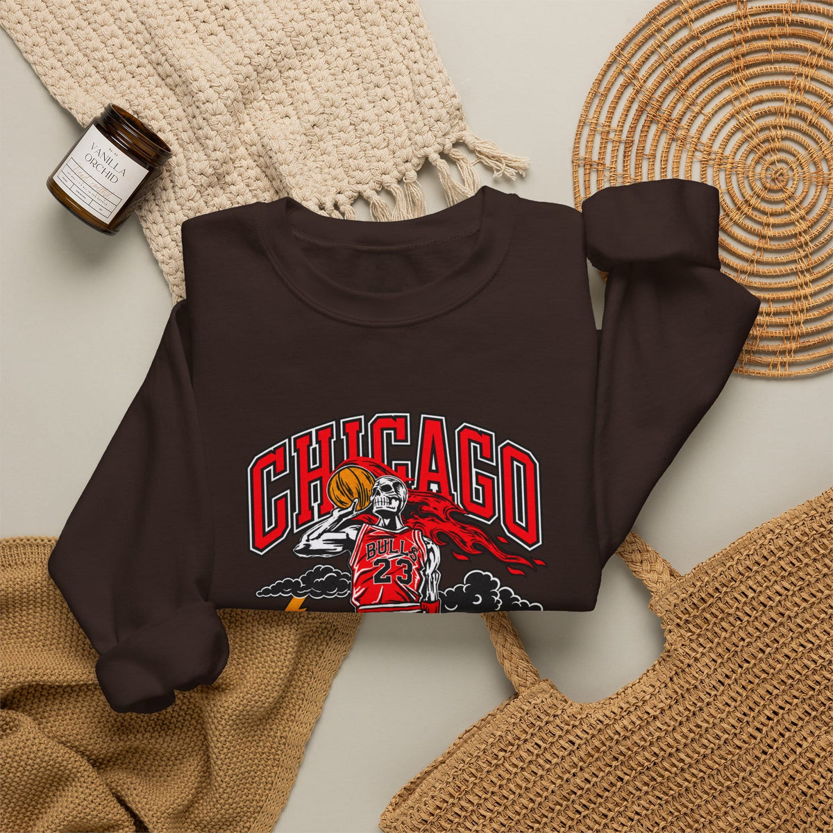 Graphic Print Crewneck Sweatshirt - POD0038 image 15