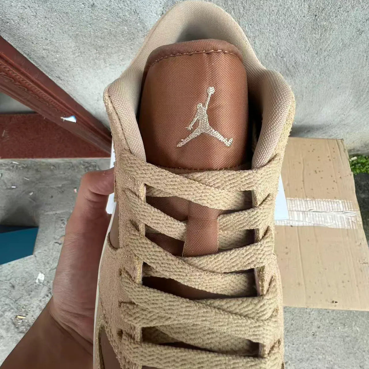AJ 1 Low "Legend Medium Brown" Shoes Sneakers – nk0005312 image 5