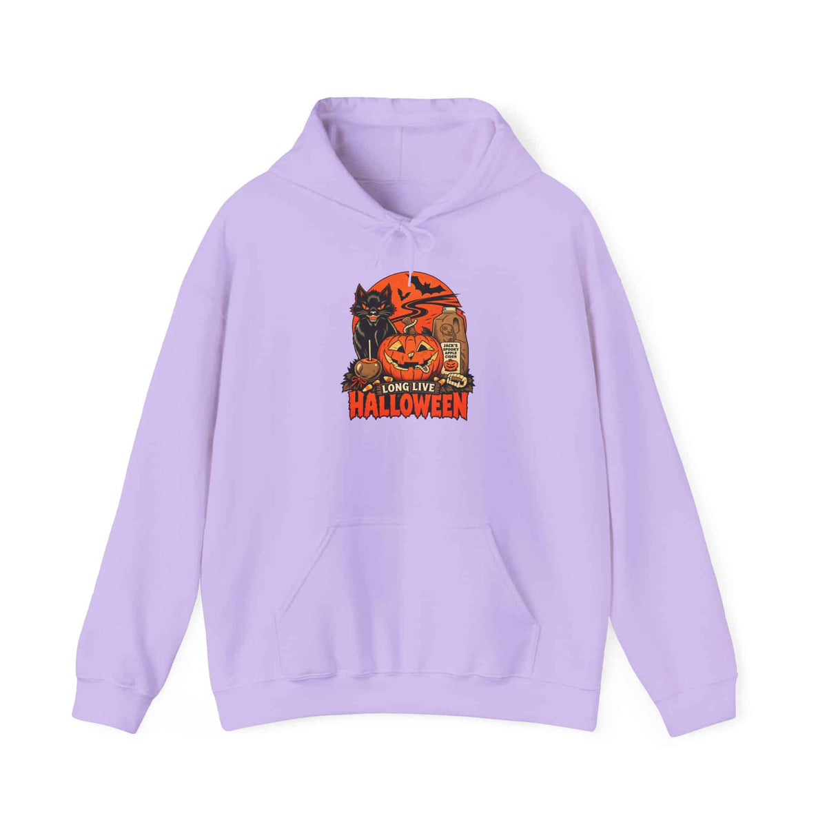 Midnight Cat Hooded Sweatshirt - 2XL, Orchid image