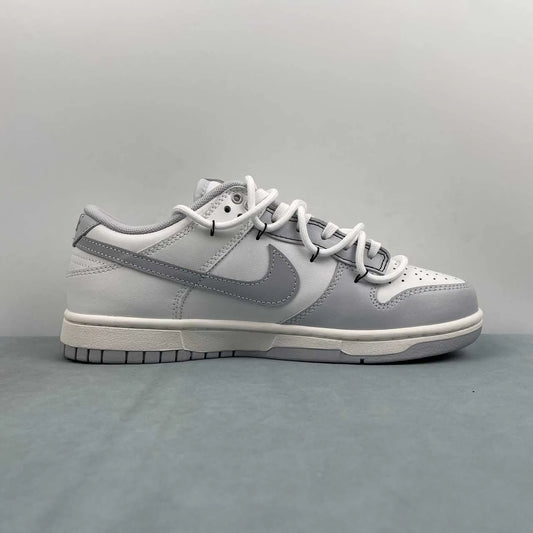Dunk Low "White/Grey Fog" Shoes Sneakers - nk0005384 image 2