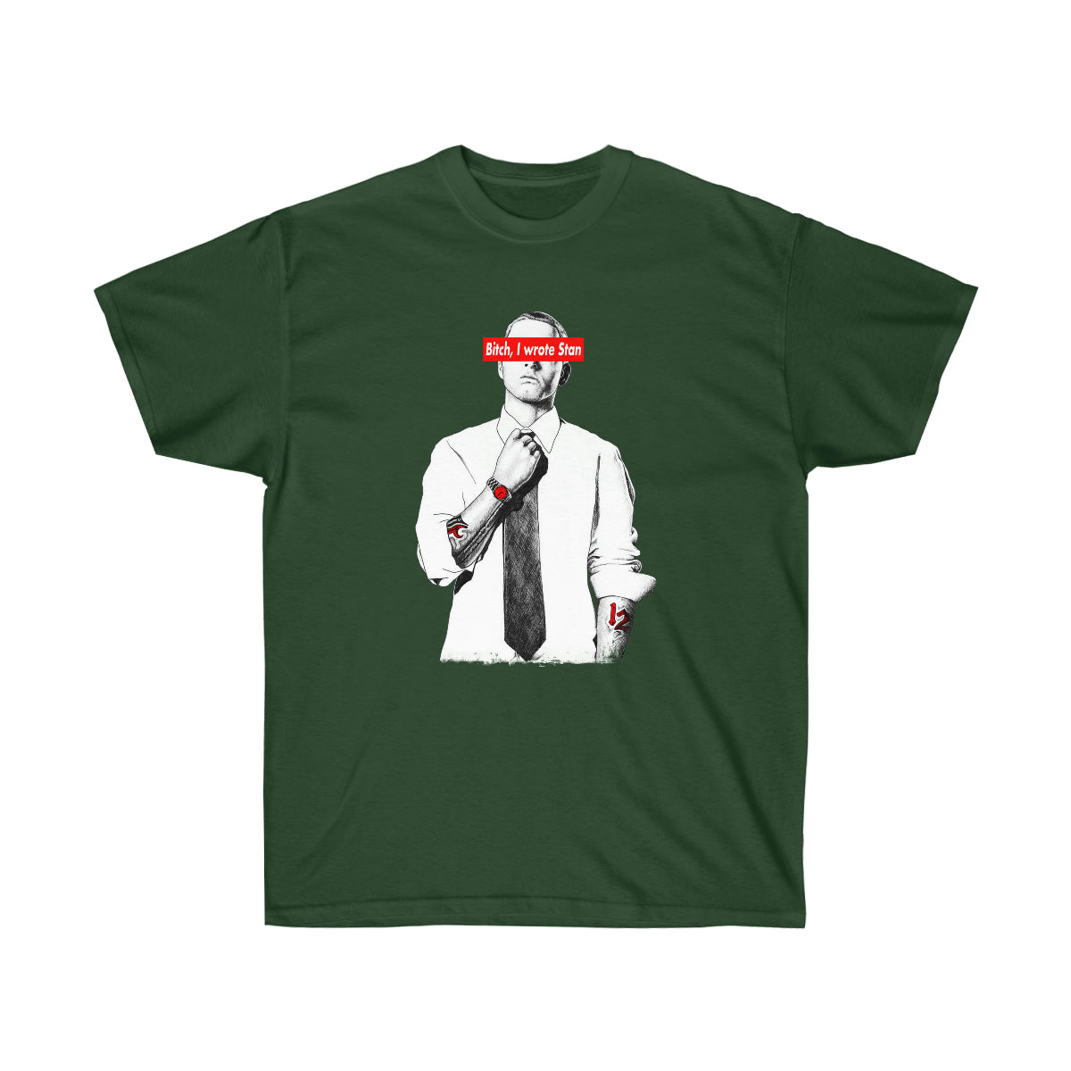 Bitch I Wrote Stan Men T-Shirt - Forest Green, XL image