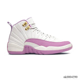 AJ 12 White Pink Shoes Sneakers - nk0004590 image 0