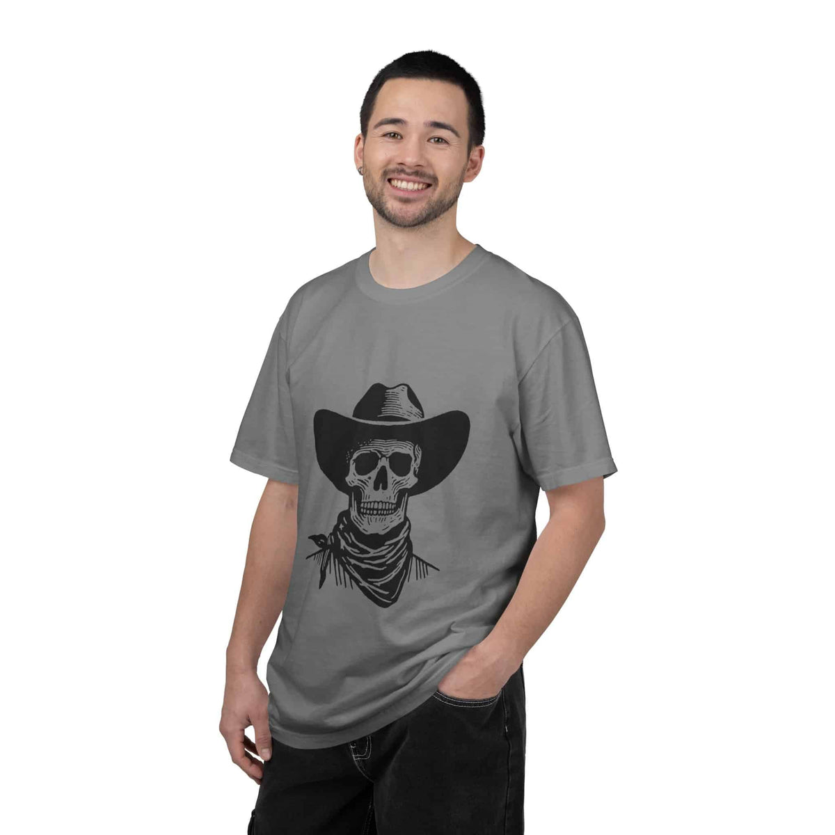 Outlaw Skull Unisex Garment-Dyed T-shirt image 67