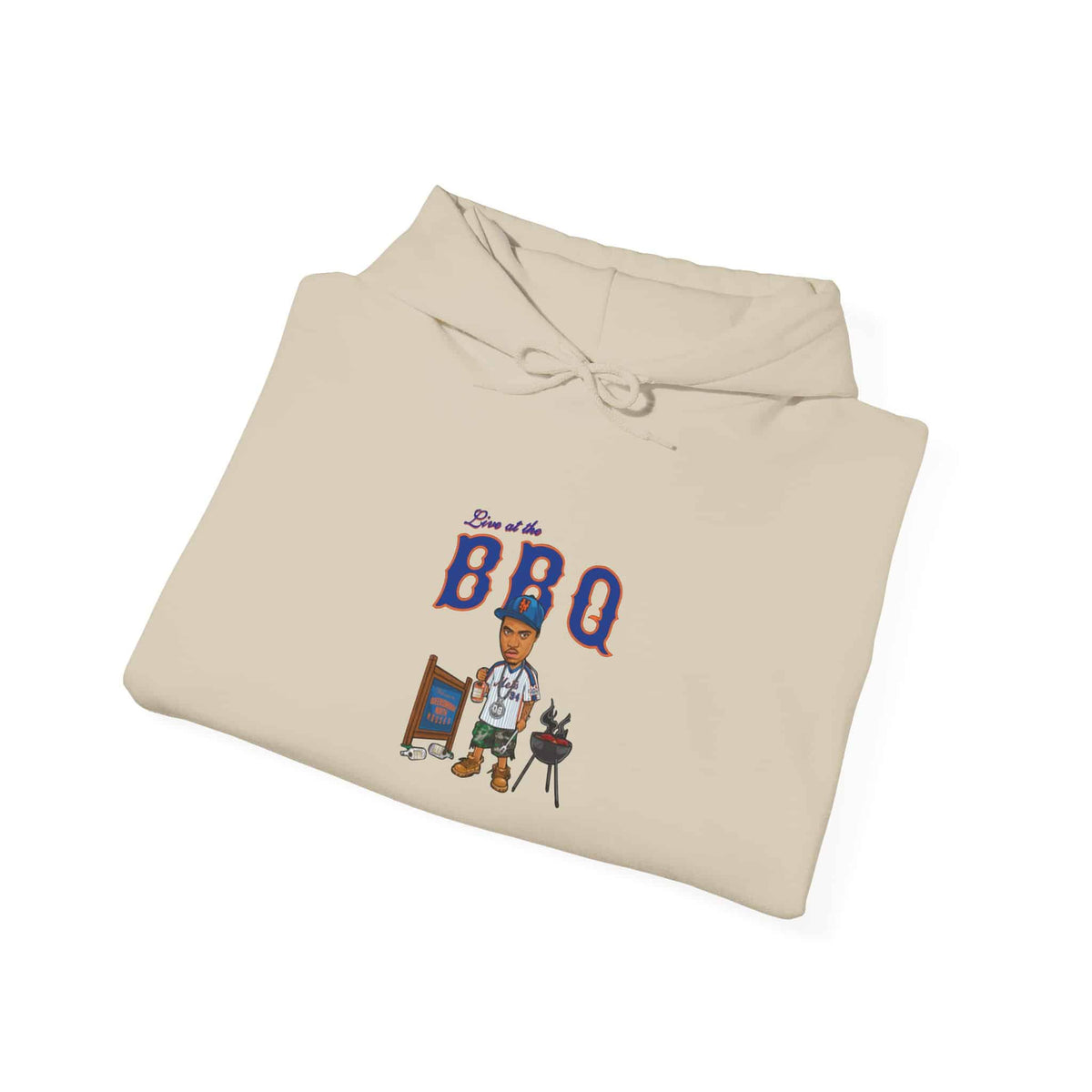 Rap Nas Live At The BBQ Hooded Sweatshirt image 15