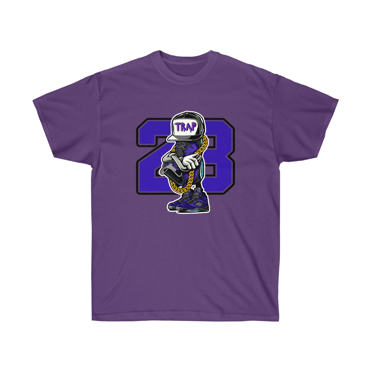 Trap Life JD 23 Men T-Shirt - Purple, S image