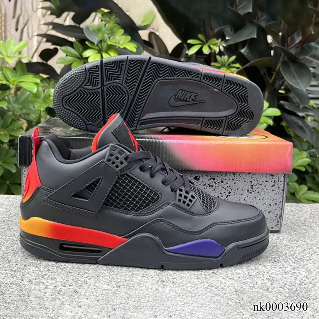 J Balvin x AJ 4 Gradient Rainbow Shoes Sneakers - nk0003690 image 3
