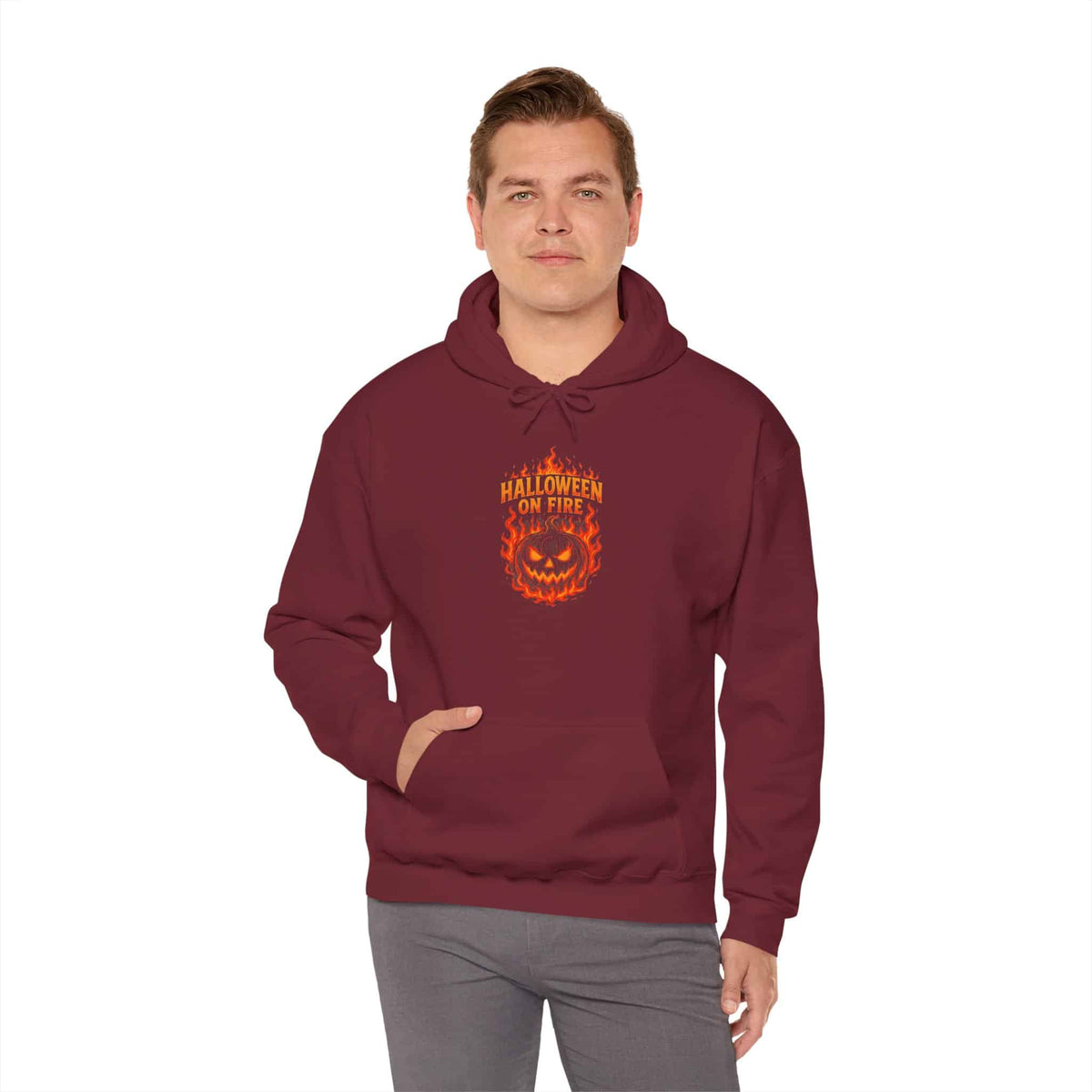 Halloween on Fire Hooded Sweatshirt image 92