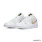AJ 1 Low White/Metallic Gold Shoes Sneakers - nk0004079 image 2