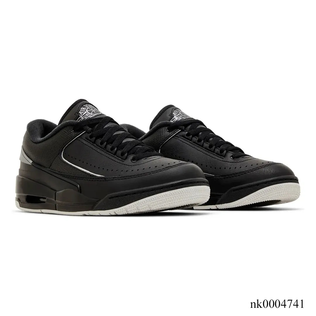 AJ 2/3 Black Metallic Silver Shoes Sneakers - nk0004741 image 2