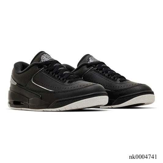 AJ 2/3 Black Metallic Silver Shoes Sneakers - nk0004741 image 2