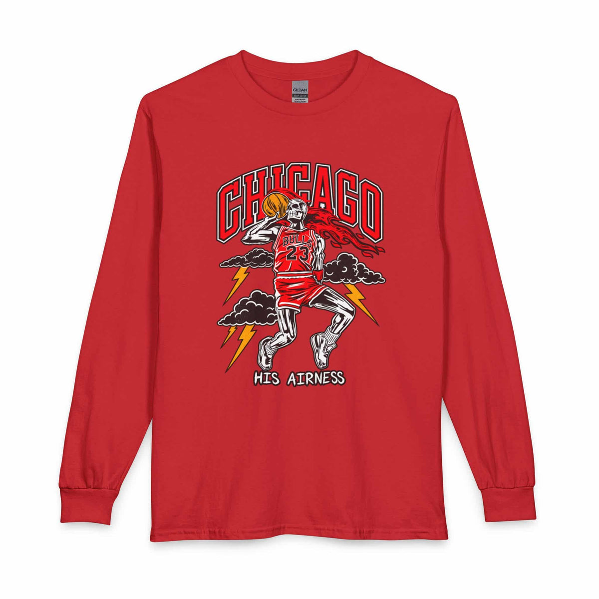 Graphic Print Long Sleeve T-Shirt - POD0038 image
