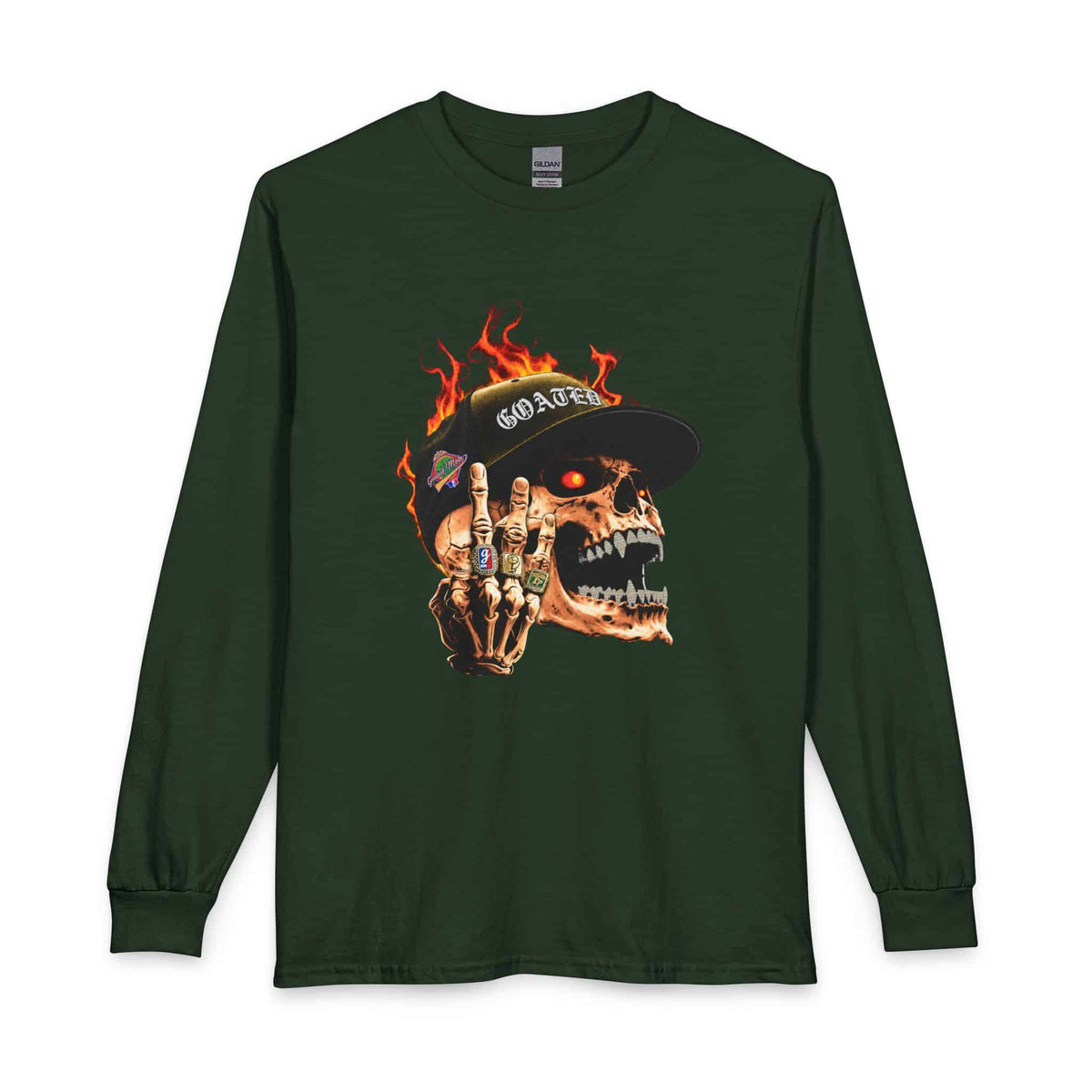 GOATED Skull Long Sleeve T-Shirt image