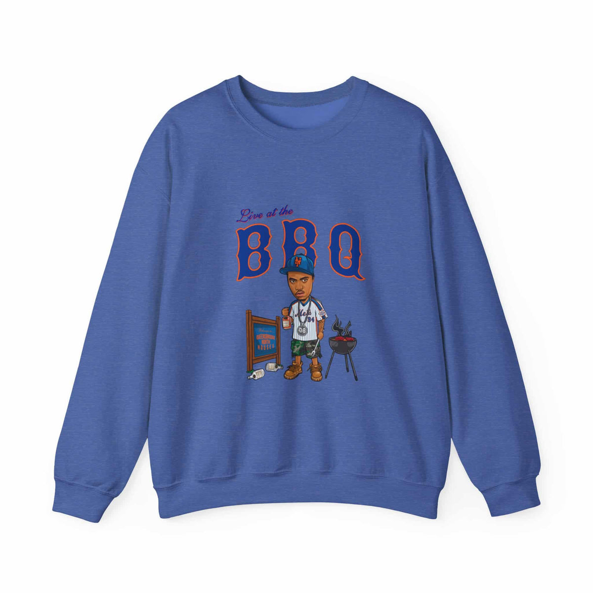 Rap Nas Live At The BBQ Crewneck Sweatshirt image