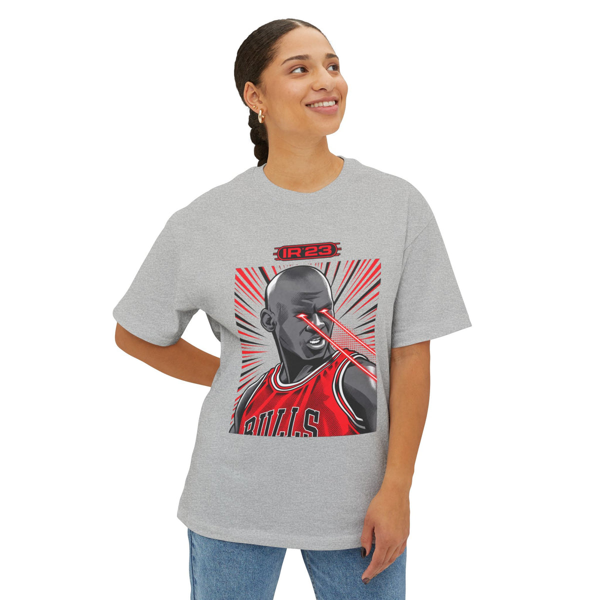 Graphic Print Unisex Oversized Boxy Tee - POD0032 image 27