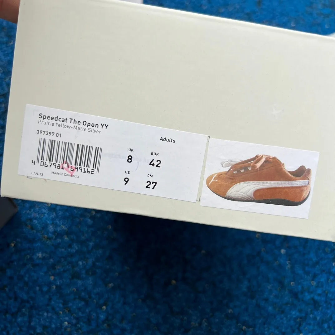 PM Speedcat Lace-up Honey Silver Shoes Sneakers - pm0000013 image 5