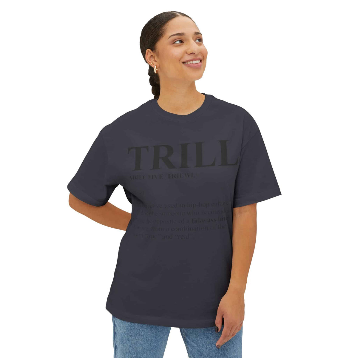 Trill Definition Unisex Oversized Boxy Tee image 19