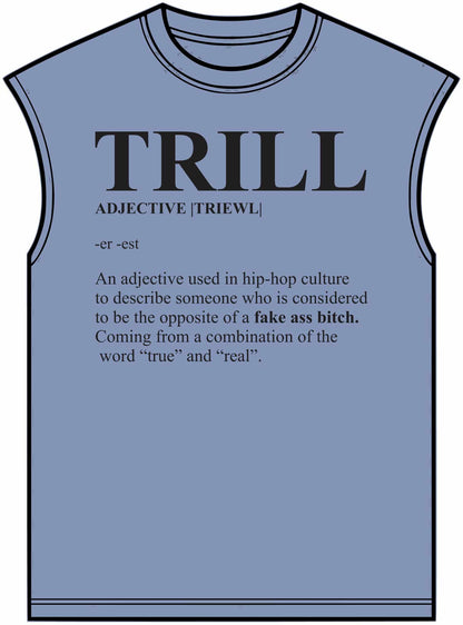 Trill Definition Unisex Garment-Dyed Muscle Tee image 8