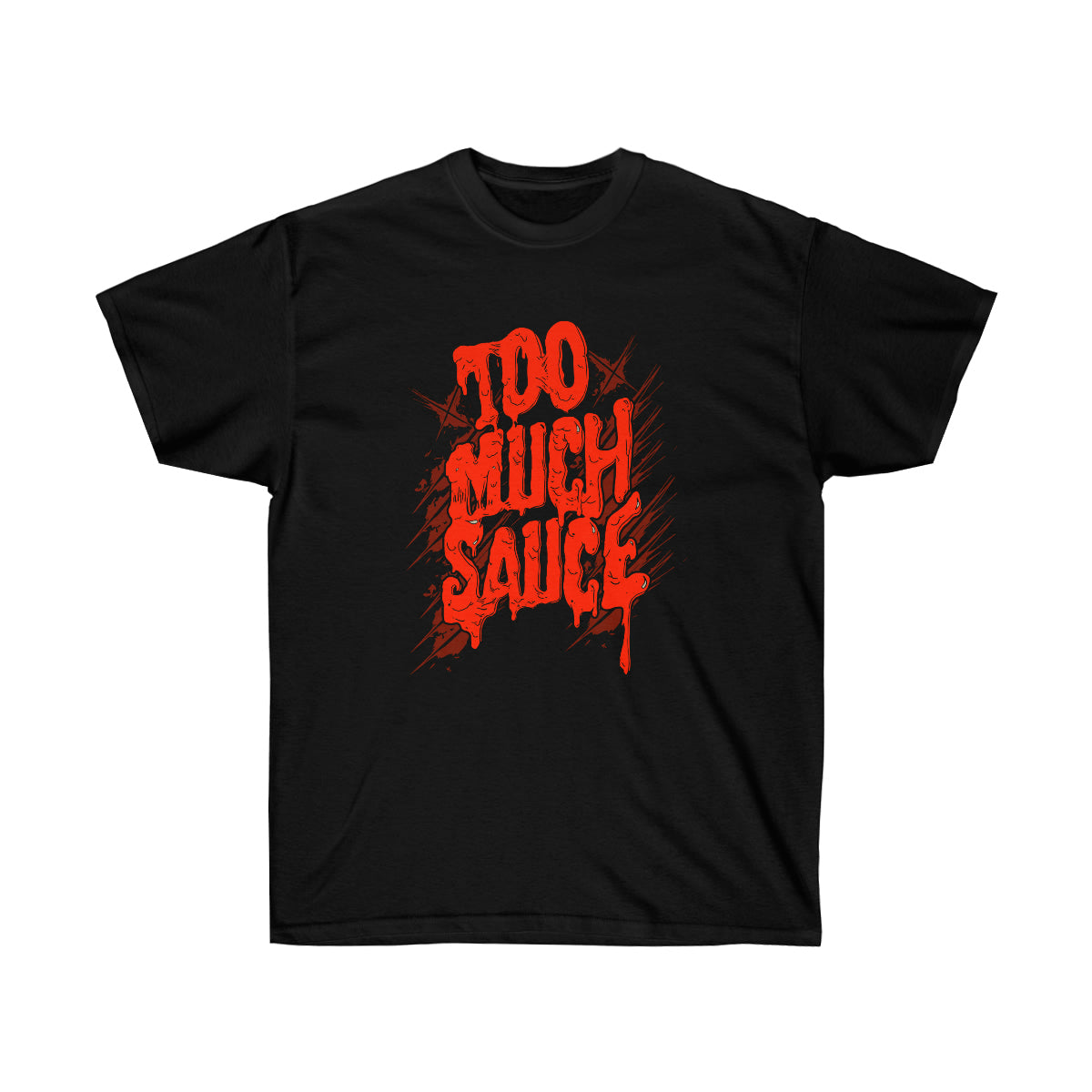 Too Much Sauce Men T-Shirt - Black, L image