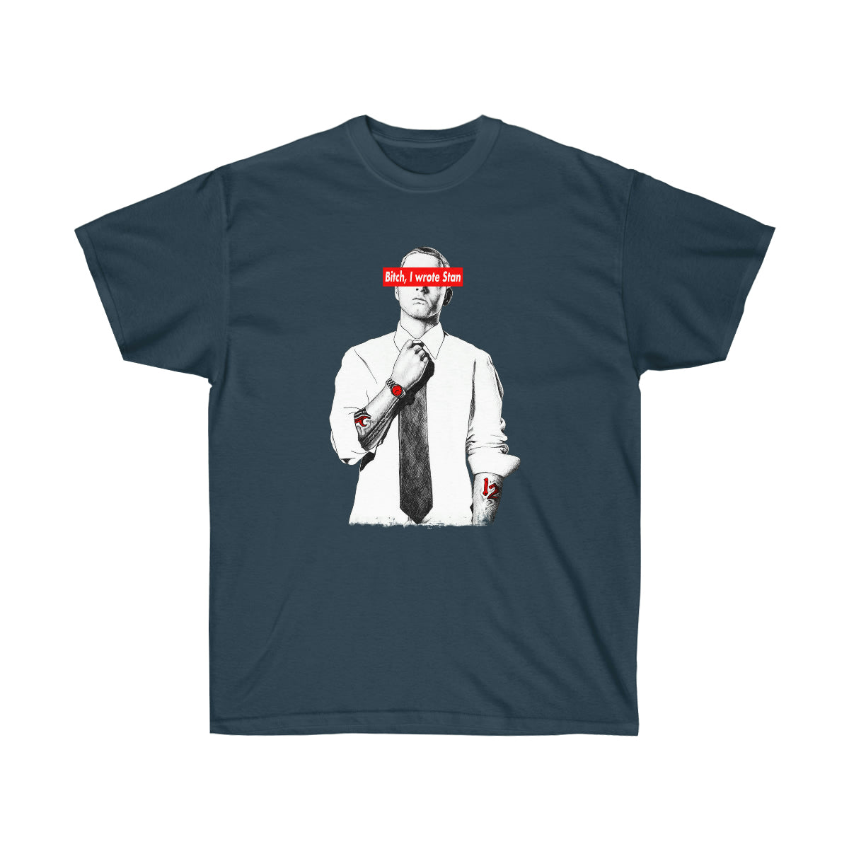 Bitch I Wrote Stan Men T-Shirt - Blue Dusk, S image