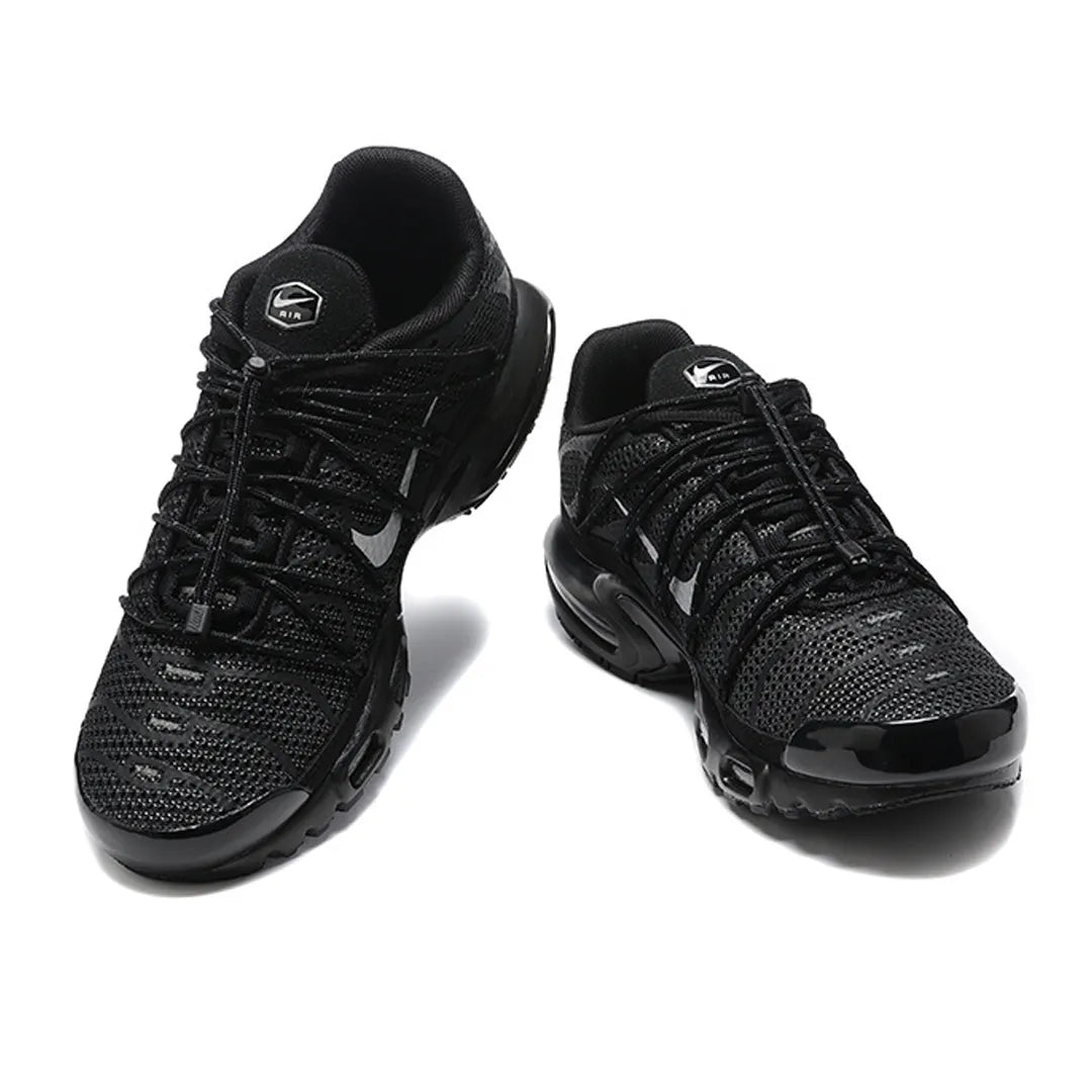 AM Plus Utility Black Metallic Silver Shoes Sneakers - nk0004589 image 7