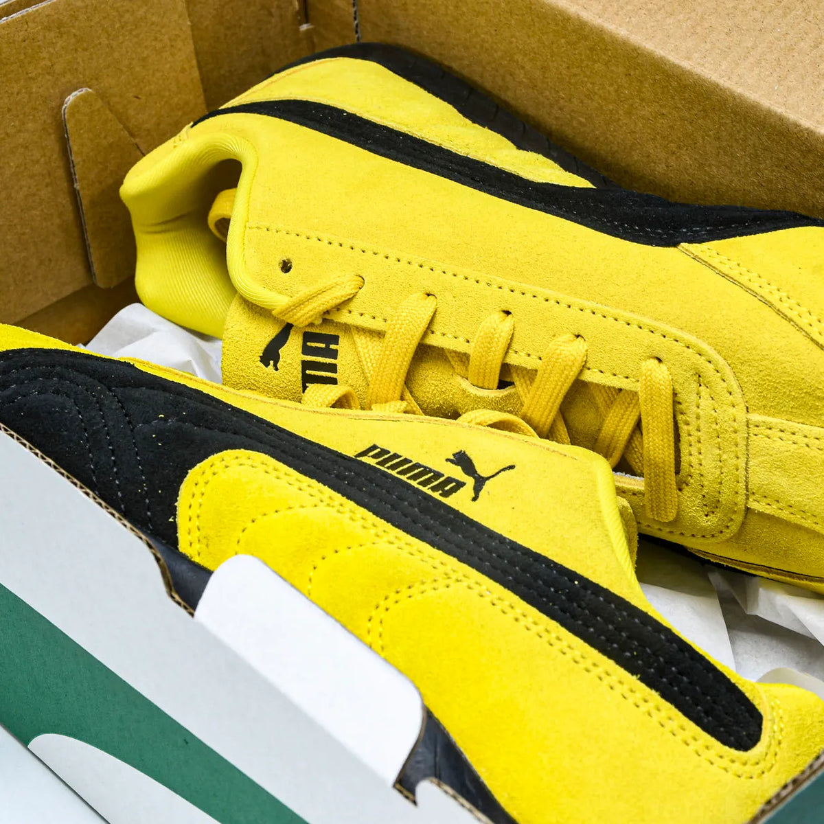 PM Speedcat OG Pelé Yellow Black Shoes Sneakers - pm0000016 image 14