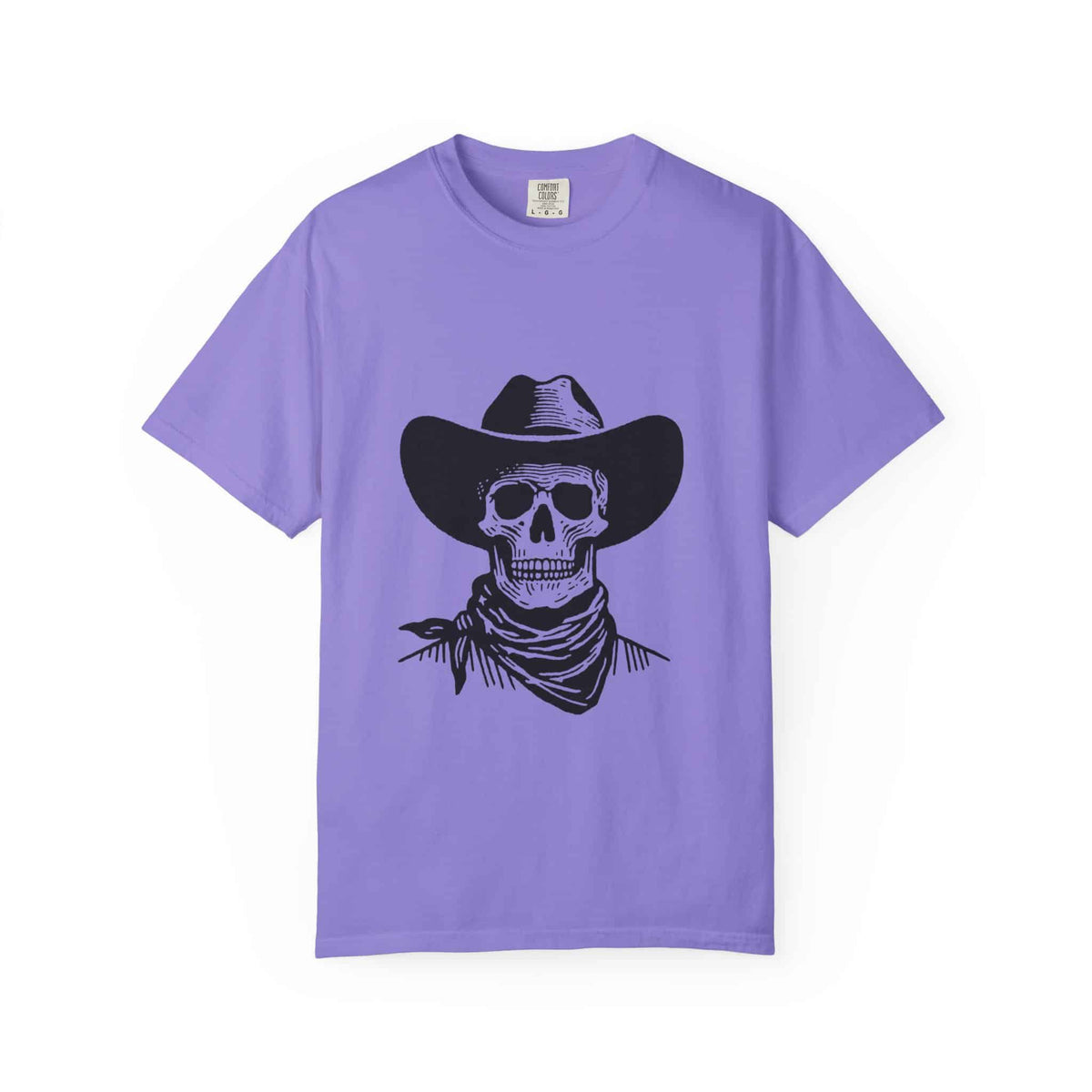 Outlaw Skull Unisex Garment-Dyed T-shirt image 49