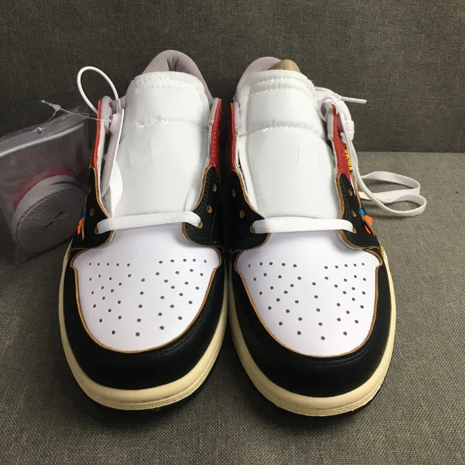 OW x AJ 1 Low OG Goat Lows Shoes Sneakers – nk0004820 image 5