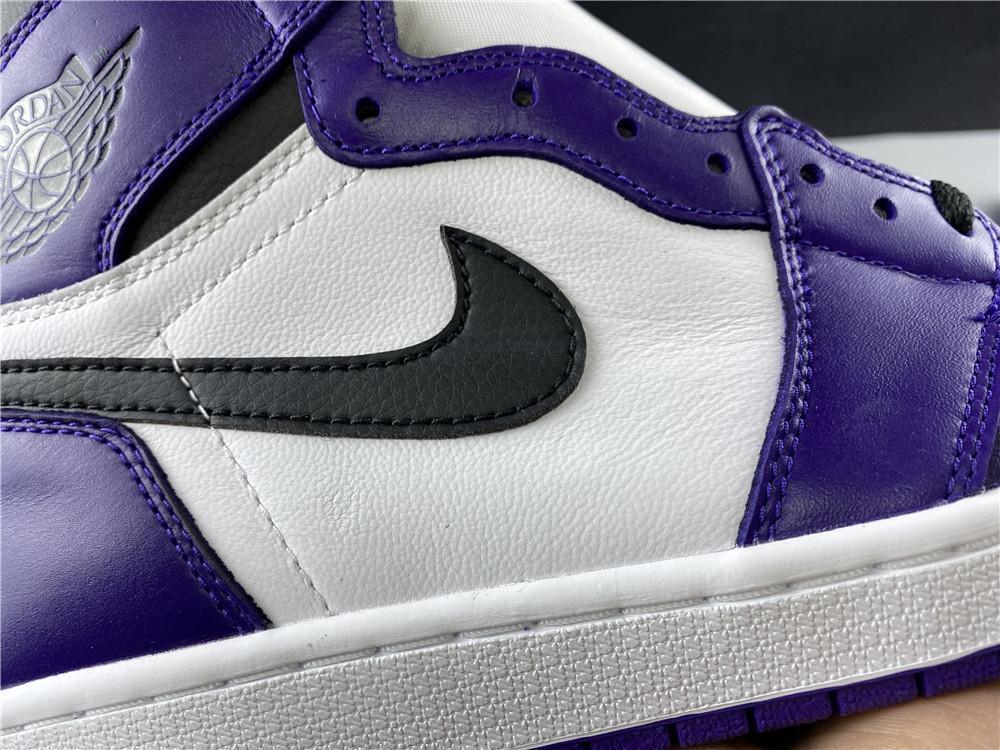 AJ 1 Retro High Court Purple White Shoes Sneakers - nk0000683 image 17