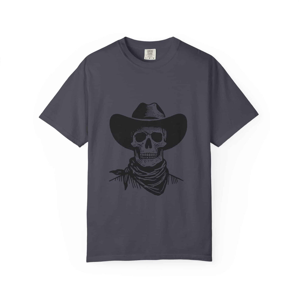 Outlaw Skull Unisex Garment-Dyed T-shirt image