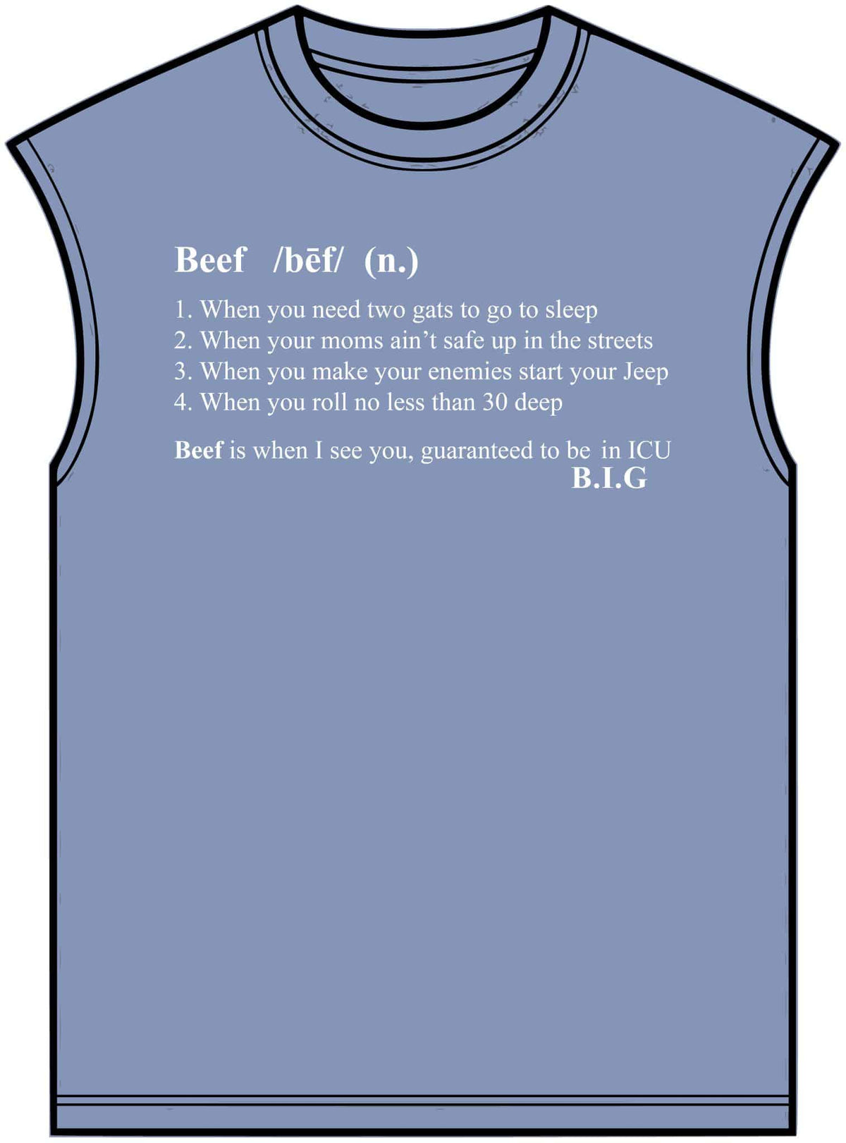 Beef Definition Unisex Garment-Dyed Muscle Tee image 8