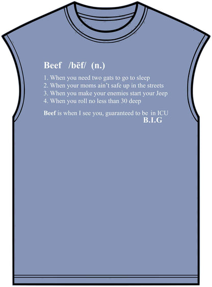 Beef Definition Unisex Garment-Dyed Muscle Tee image 8