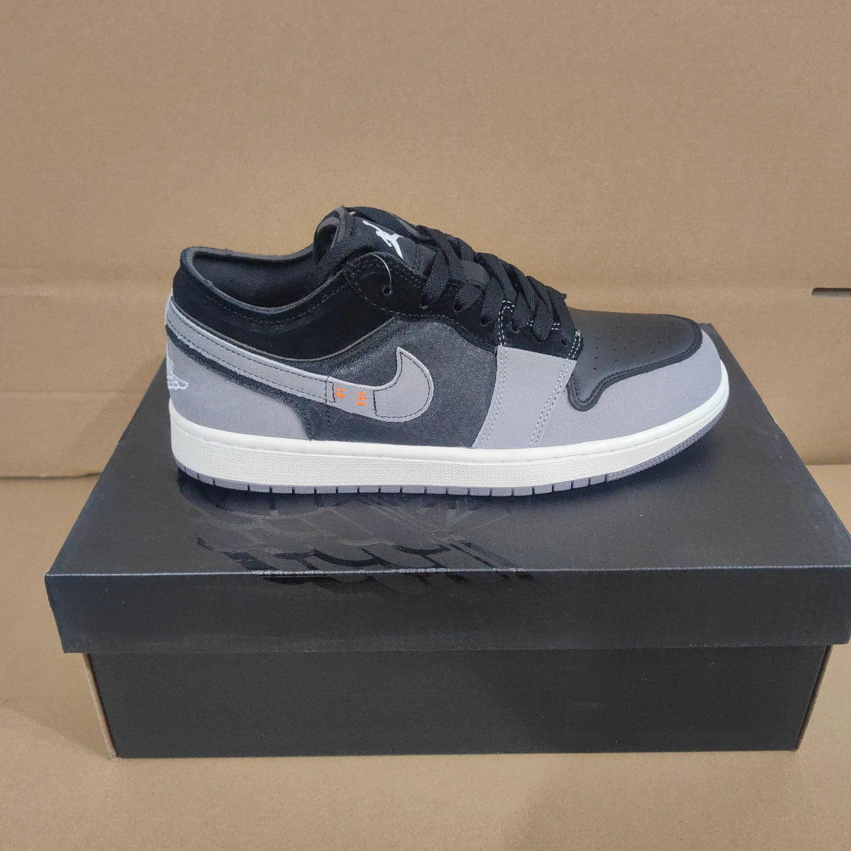AJ 1 Low Craft Inside Out Black Shoes Sneakers - nk0003696 image 3