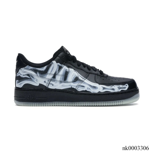 AF 1 Low Black Skeleton Halloween Shoes Sneakers – nk0003306 image 0