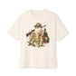 Hunting Season Spooky Camo Mallards Unisex Oversized Boxy Tee - Natural, M image