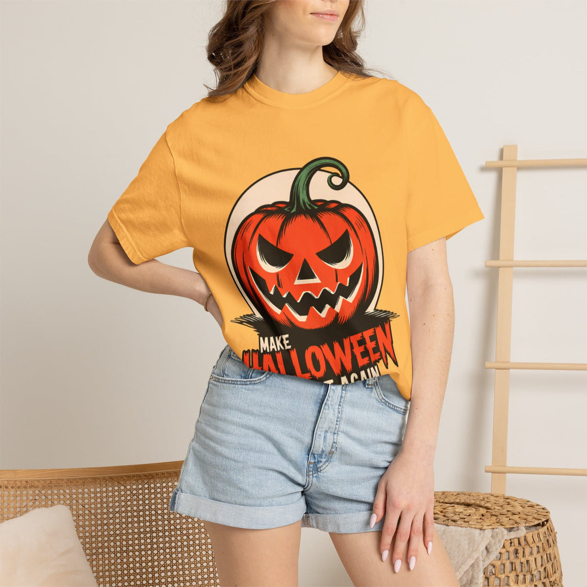 Make Halloween Great Again Unisex Garment-Dyed T-shirt image 48